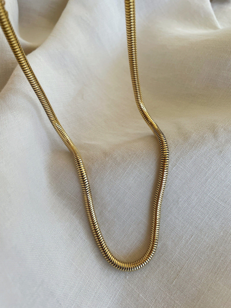 Snake Chain Necklace Gold