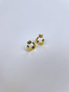 Thick Gold Huggie Earrings